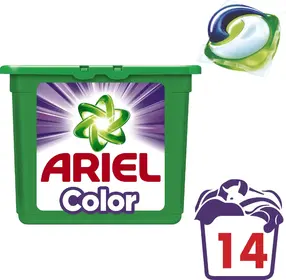 Ariel 3v1 Color gelové kapsle 14 ks