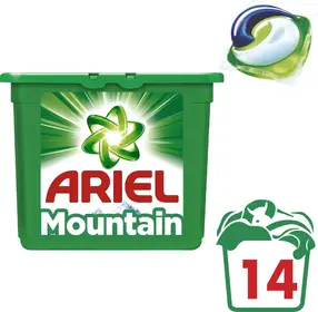 Ariel 3v1 Mountain Spring gelové kapsle 14 ks