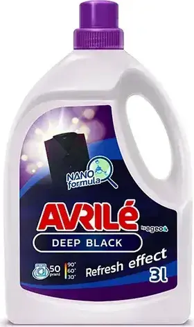 Avrilé Deep Black prací gel na černé prádlo, 50 praní 3 l