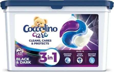 Coccolino Care 3in1 Black 40 ks
