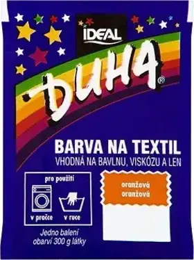 Duha Barva na textil oranžová 15g