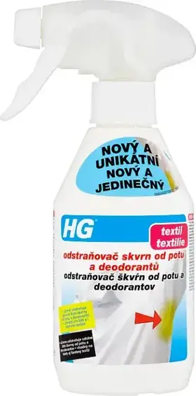 HG Odstraňovač skvrn od potu a deodorantů 250ml
