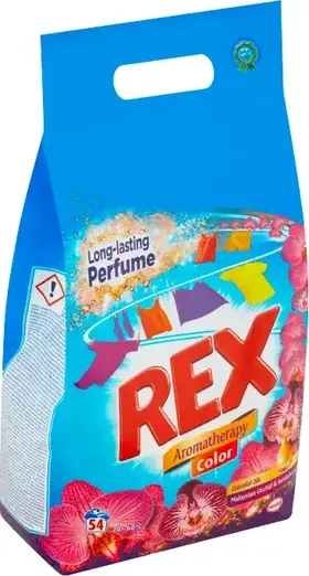 Rex Color Malaysian Orchid & Sandalwood prací prášek 3,51 kg (54 praní)