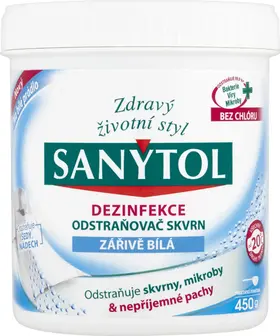 Sanytol dezinfekční odstraňovač skvrn zářivě bílá 450 g
