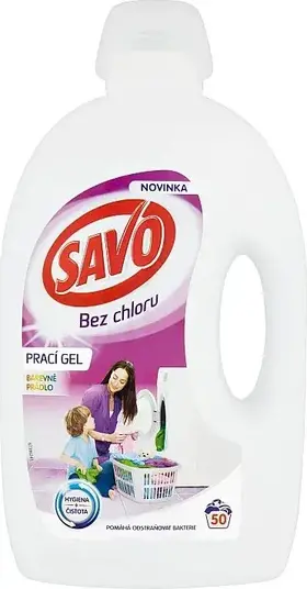 Savo Prací gel na barevné prádlo 2,5 l (50 praní)