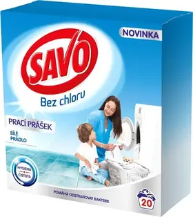 Savo Prací prášek na bílé prádlo 1,4 kg (20 praní)